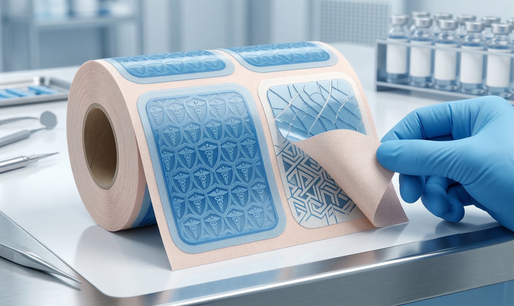 GMP certified medical and pharma labels from premium self-adhesive material manufacturer