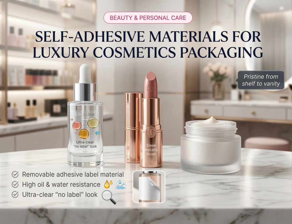 Textured adhesive labels for wine & spirits.