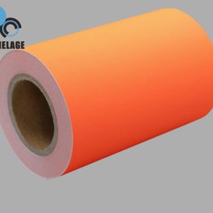 High Brightness Self Adhesive Label Colorful Fluorescent Paper Sticker Roll for Custom Label