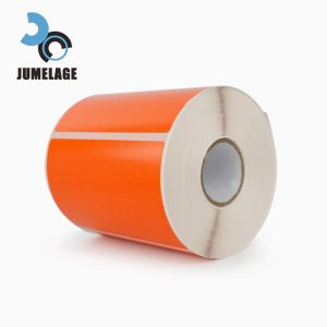 High-Quality Customizable Orange Thermal Paper Labels