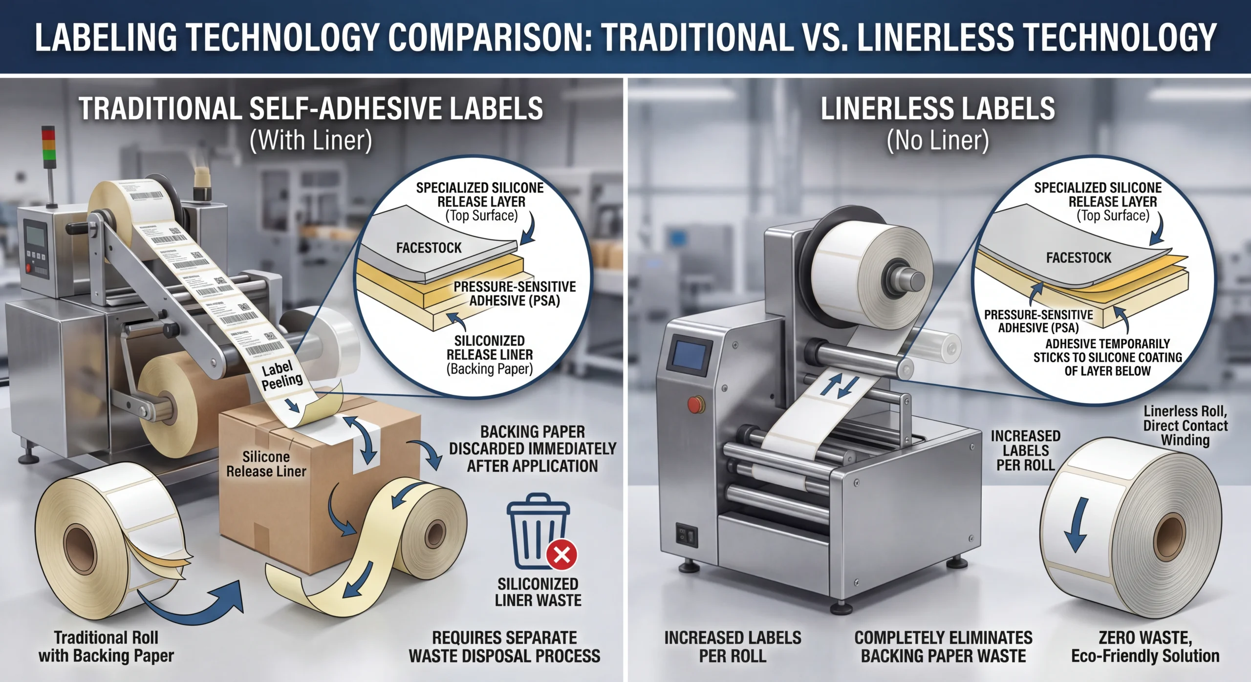 linerless labels
