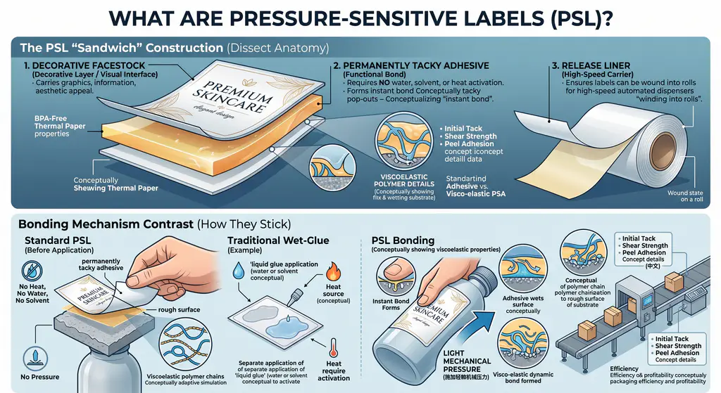 pressure-sensitive vs self-adhesive