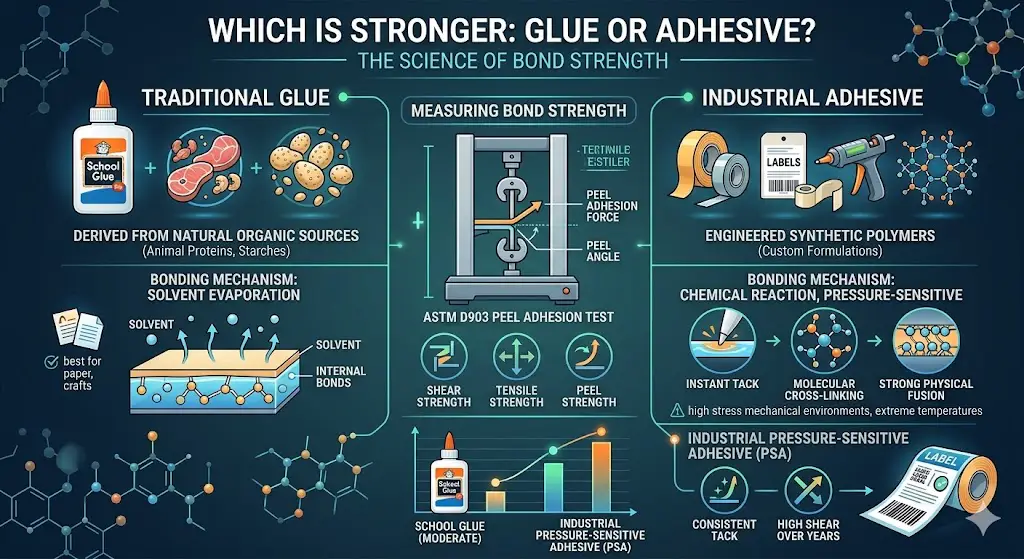 glue vs adhesive which is stronger