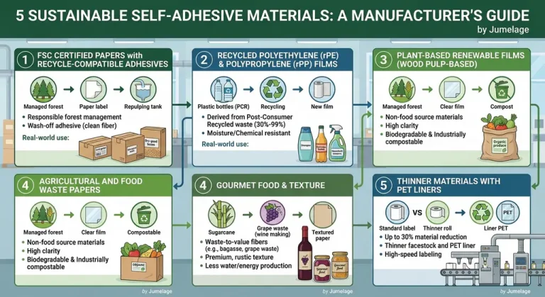 sustainable self-adhesive materials